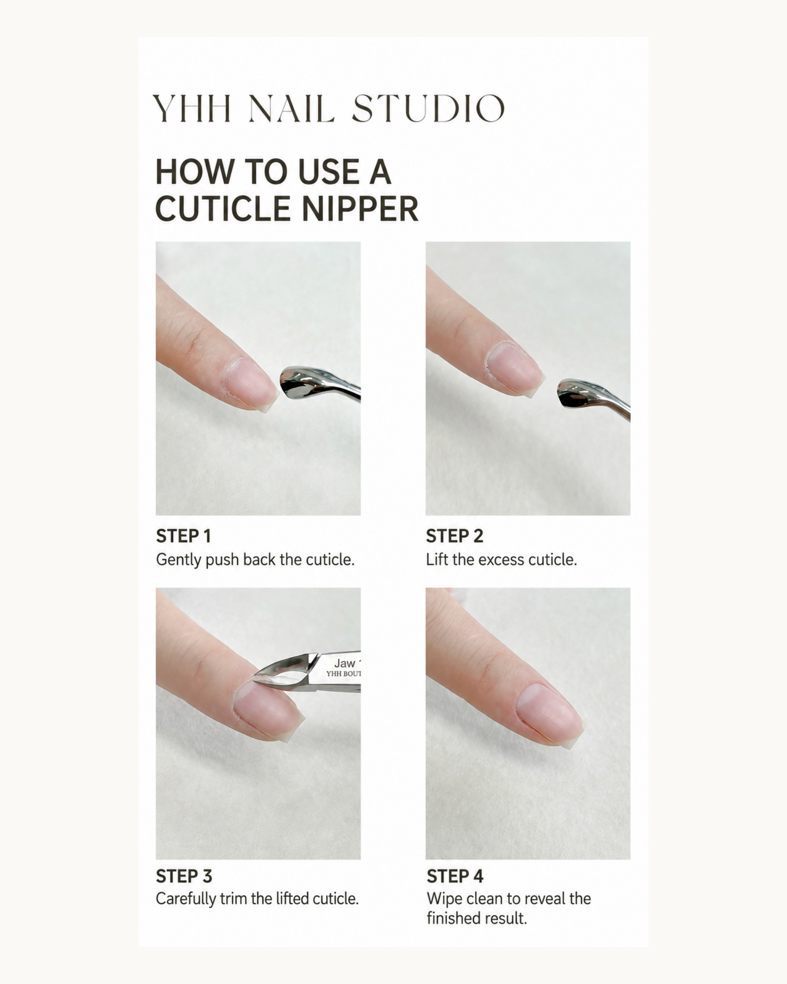 YHH Professional Stainless Steel Nail Cuticle Nippers - image 8