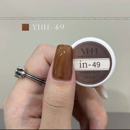 YHH Solid Cream INS Gel Semi-transparent Color Gel 【in01-in60】