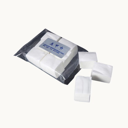 Lint free nail pads for gel cleanser and nail prep, disposable professional nail wipes for salons and DIY use in USA and Canada
