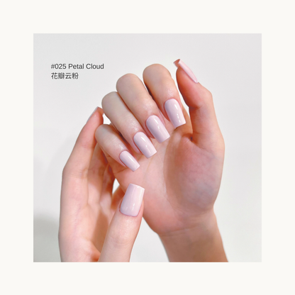 Light pastel pink gel polish O25 Petal Cloud – MODING Soft-Fur Letter Series