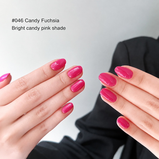 MODING Ebony & Cat M046 Candy Fuchsia colour gel manicure