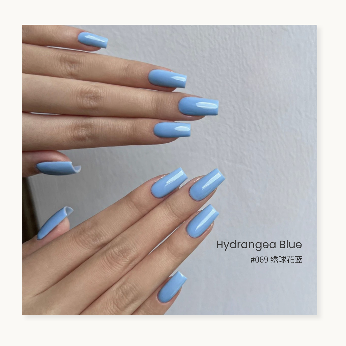 0-additive formula MODING WU Series Summer Sequence 069 Hydrangea Blue bottle gel, professional nail gel, shop in North America
