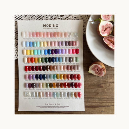 MODING Ebony & Cat 128 Colors Gel Polish Color Chart