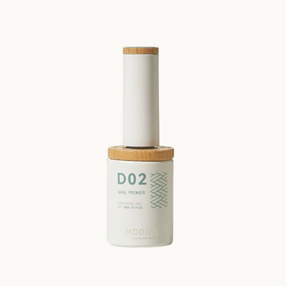 MODING D02 Nail Bond Primer is a professional air-dry nail prep designed to improve bonding between the natural nail and base gel. The lightweight formula helps reduce lifting and peeling while creating a clean surface for longer-lasting gel manicures.
