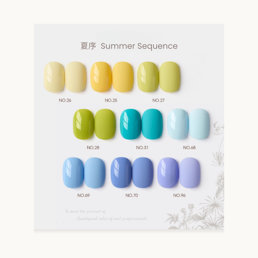 summer sequence serise. 
A minimalist 0-additive formula gel polish in summer color，
inspired by the Chinese philosophy of “Wu (無)” – embracing calmness and simplicity. 
Available in Vancouver, Canada.