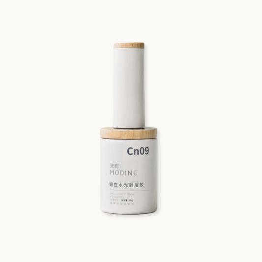 Moding Cn09 Flexible Gloss Top Gel bottle, professional high-shine and long-lasting nail top coat for gel manicures