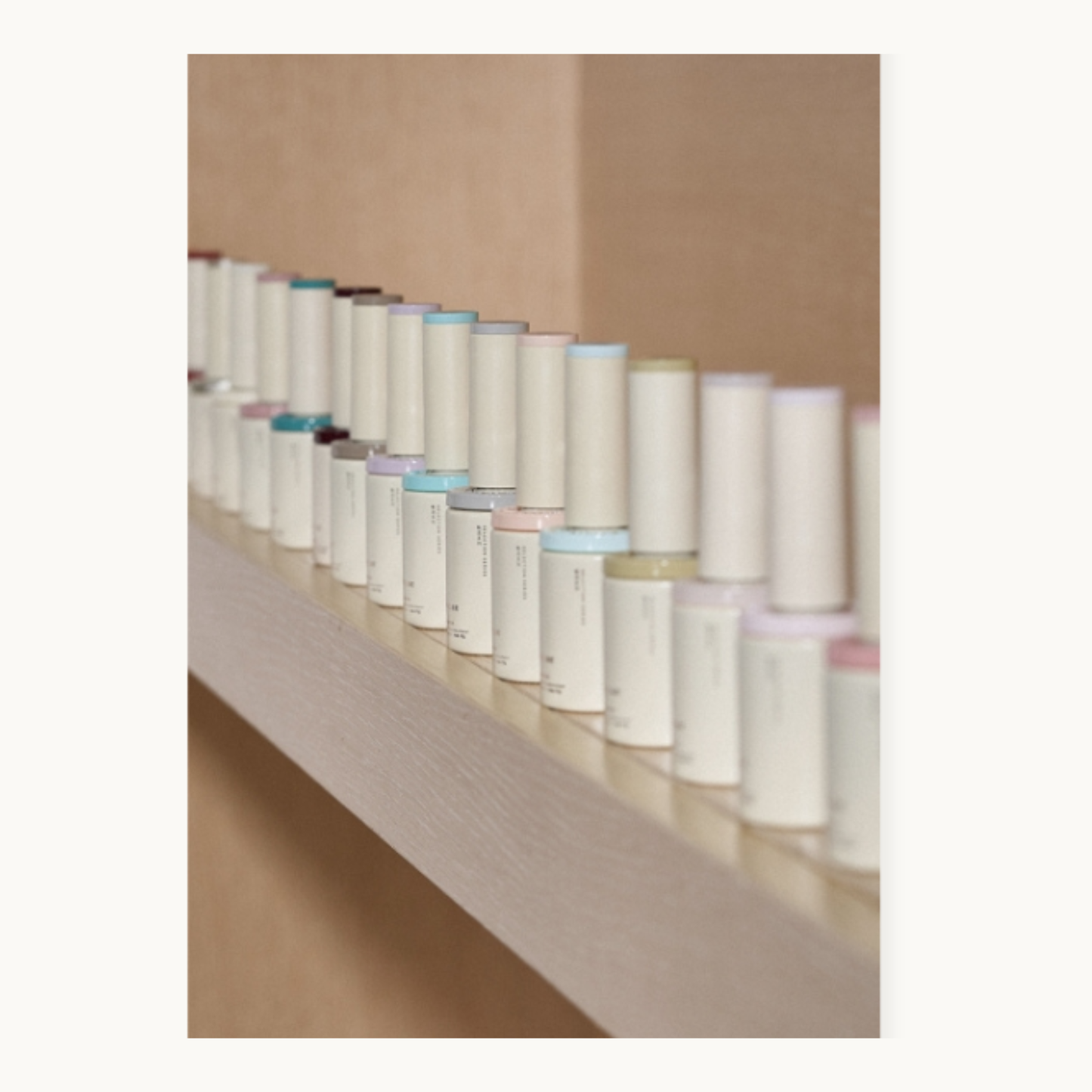 the bottle of hema-free moding wu collection – full color range and finished manicure look, Vancouver Canada beauty brand.