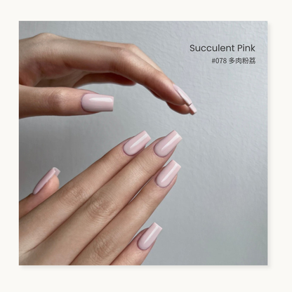 Moding WÚ Collection –succulent pink #078 nail gel. 
A minimalist 0-additive formula gel polish in milky pink color , 
inspired by the Chinese philosophy of “Wu (無)” – embracing calmness and simplicity. 
Available in Vancouver, Canada.