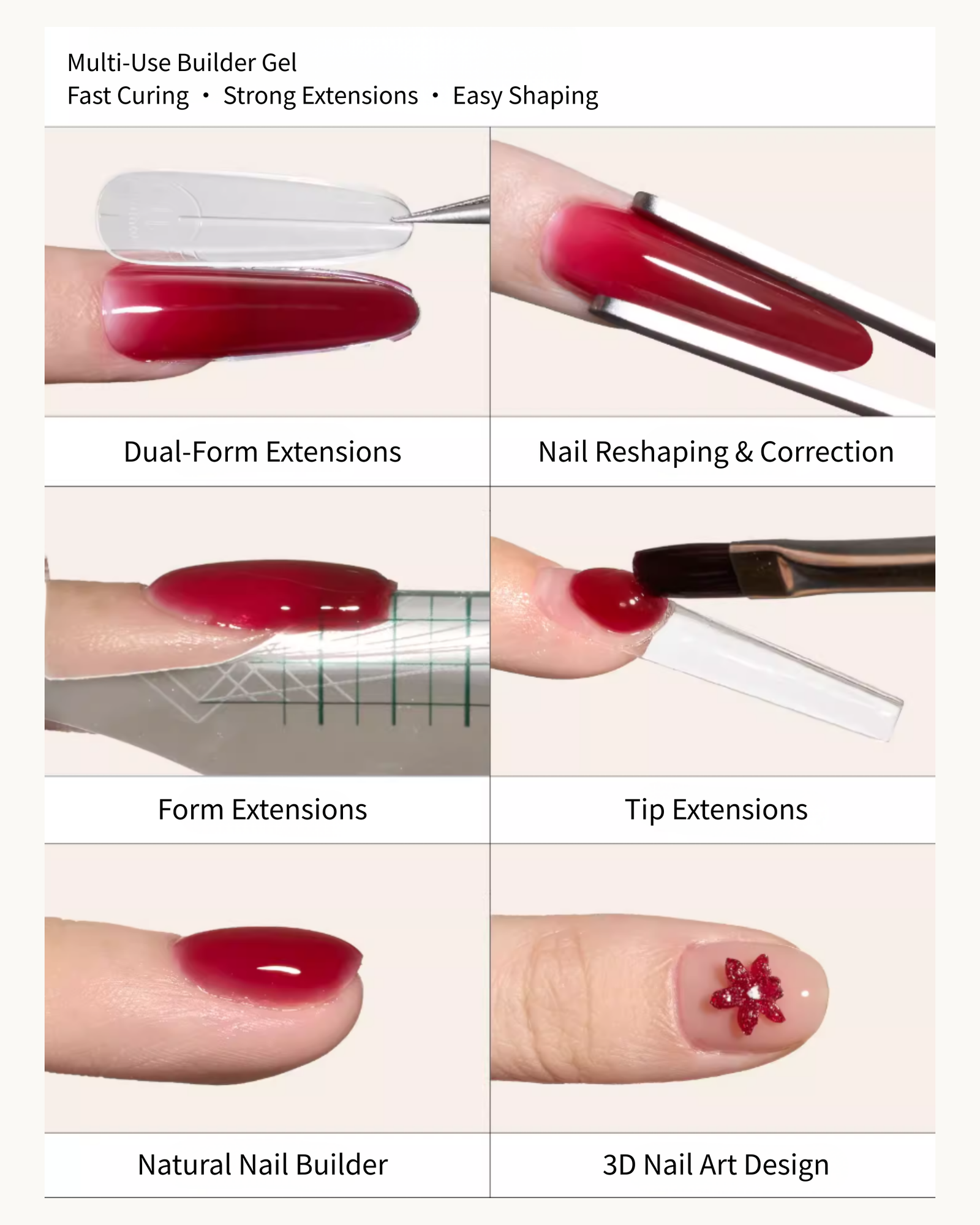 MODING Quick-Dry Nail Tinted Extension Hard Gel 20g (Q43-Q46) - image 6