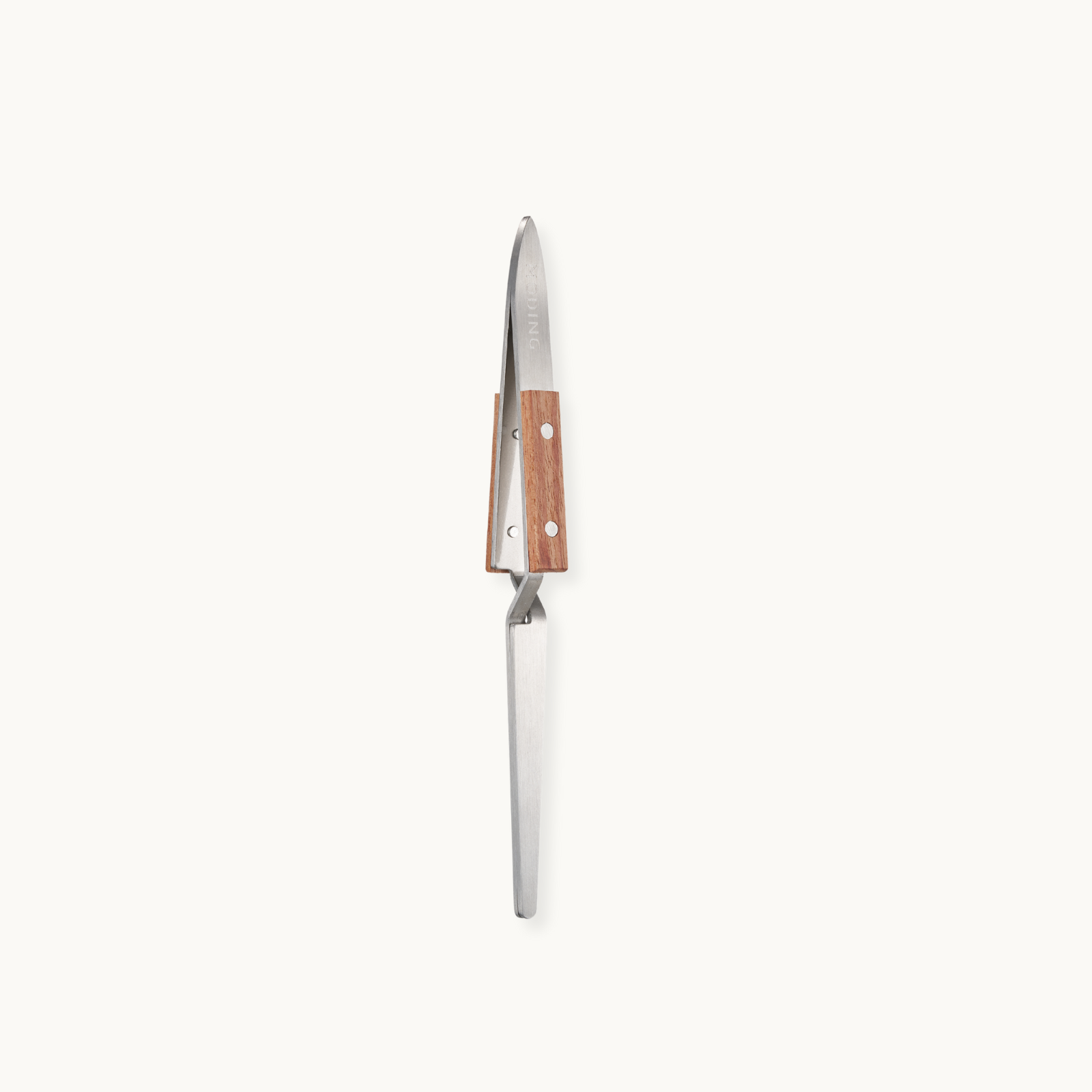 MODING CE02 stainless steel nail shaping clip with wood handle for professional nail enhancement