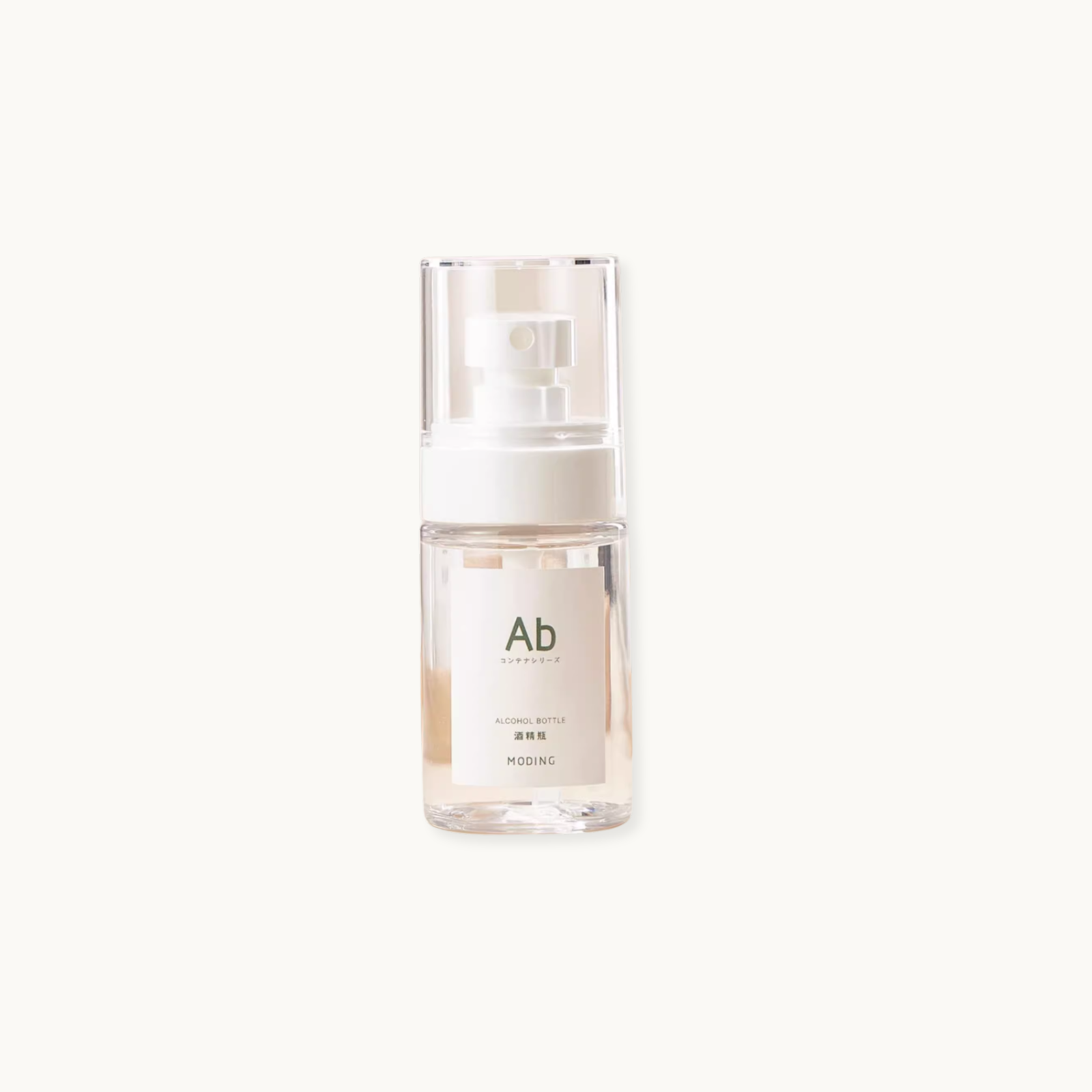 MODING alcohol spray bottle for nail sanitation and tool disinfection, clear refillable mini mist container