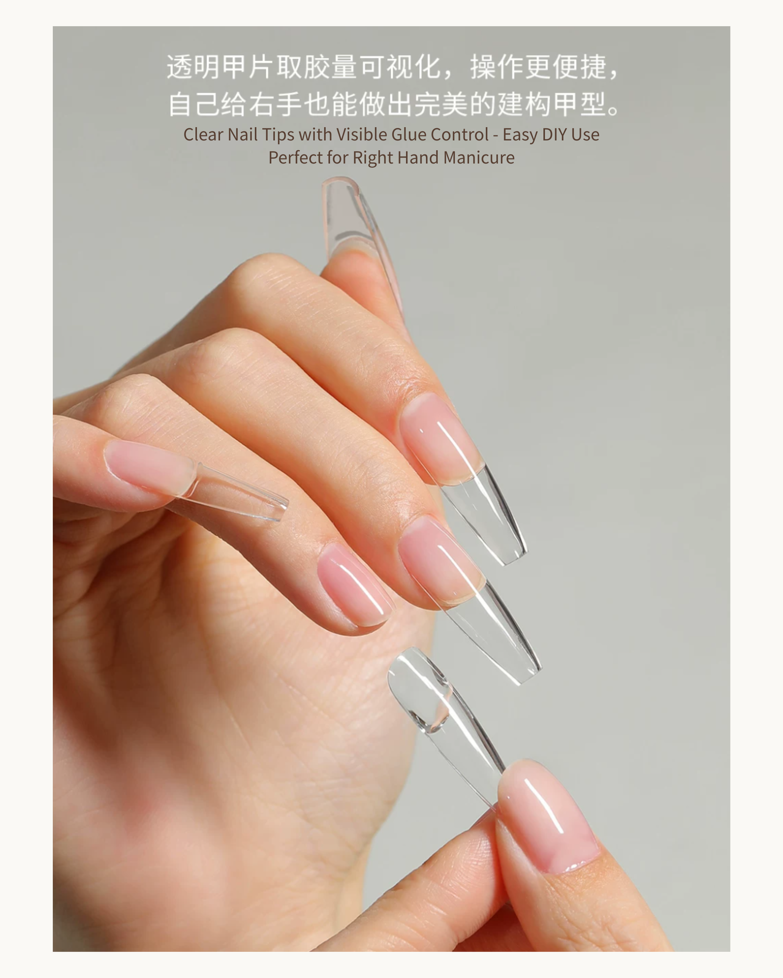 MR NAIL Gel X Nail Tips 280pcs (5 Shapes) - image 7