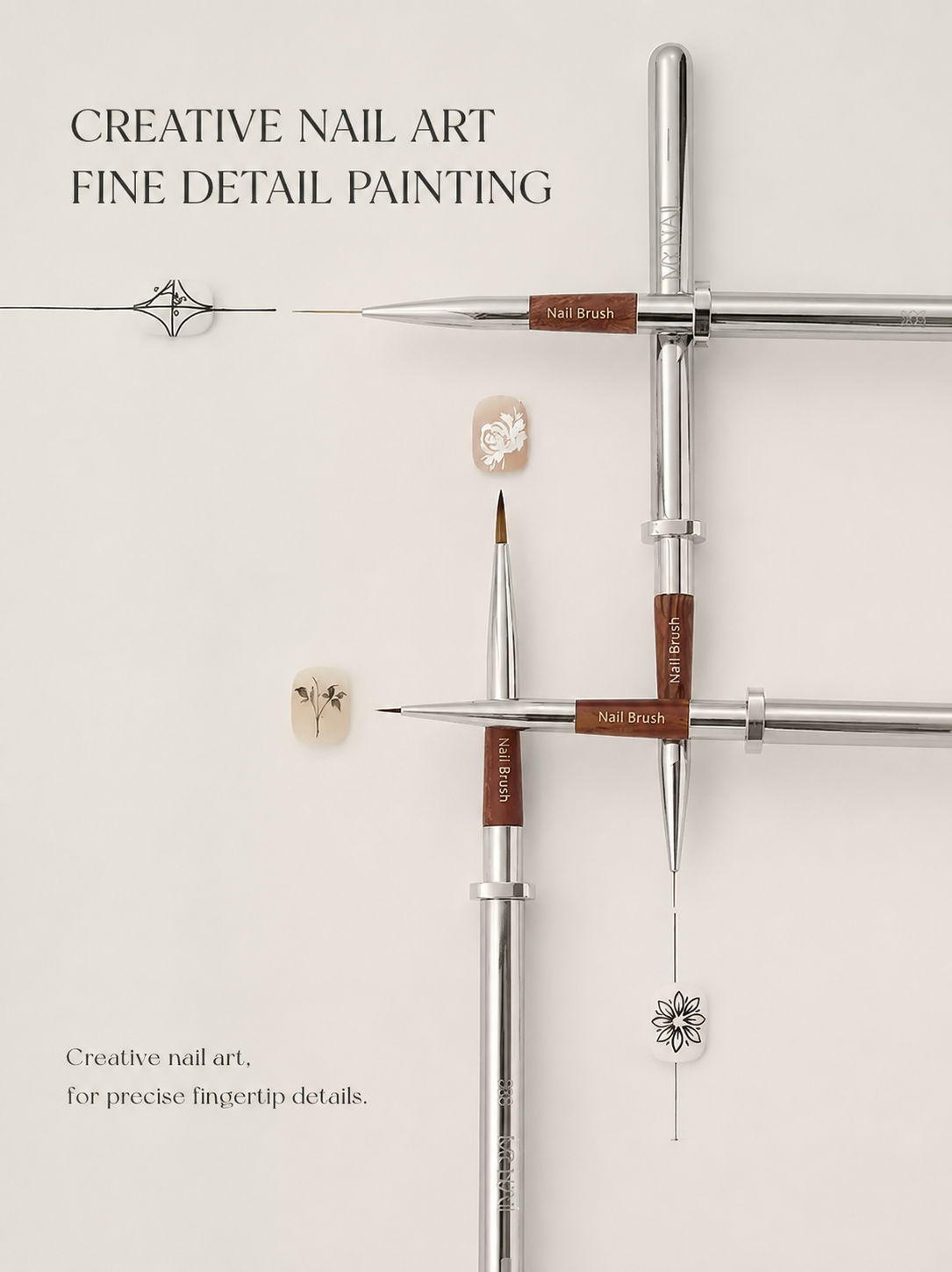 MR.NAIL creative nail art and fine detail painting brush arrangement