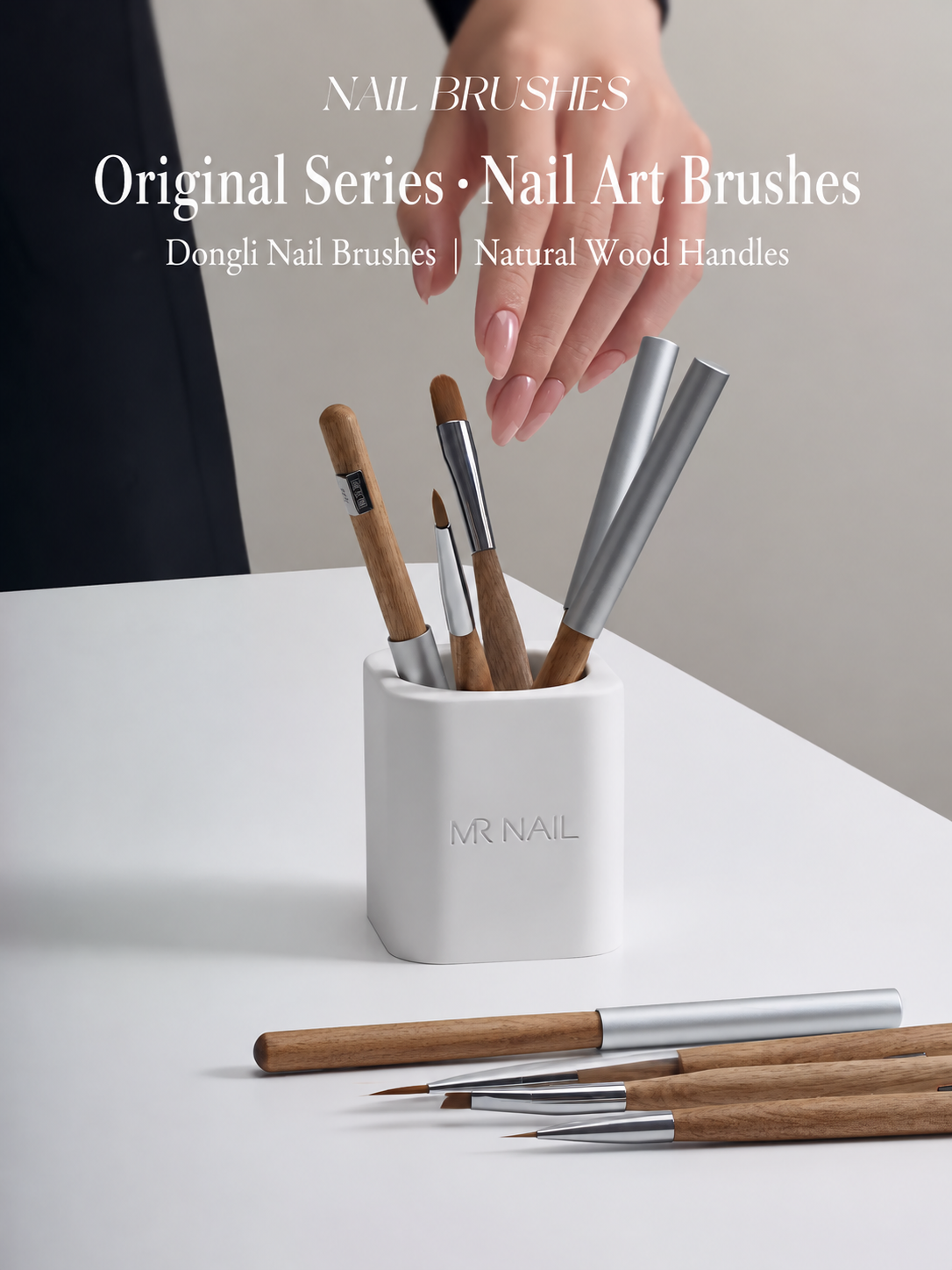 MR NAIL Original Series professional nail brushes