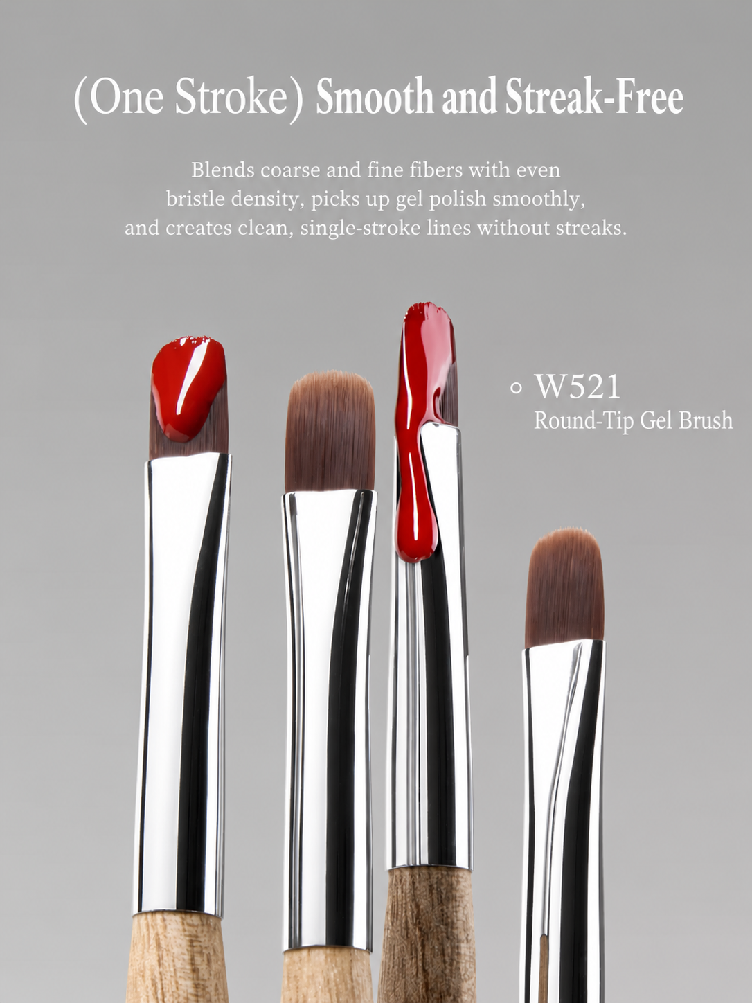 MR NAIL Original Series smooth bristle detail
