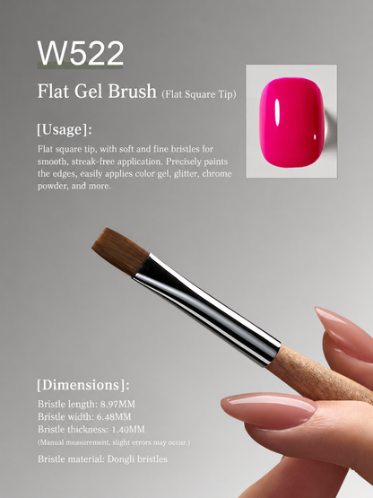 MR NAIL W522 Flat Gel Application Brush
