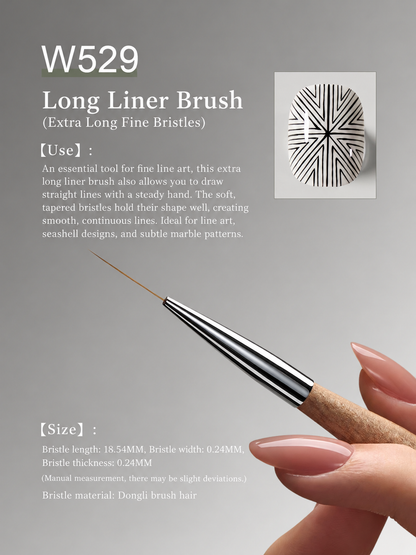 MR NAIL W529 Long Liner Brush