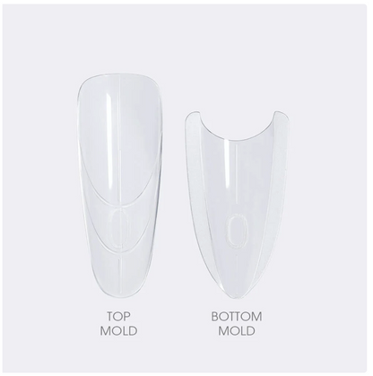 MR NAIL W555 Thin Trapezoid sandwich dual nail form top and bottom molds