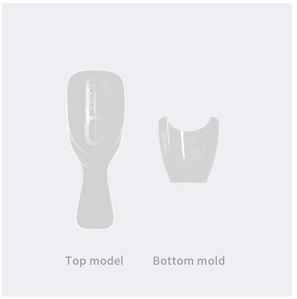 MR NAIL W556 Long Straight Tubular sandwich dual nail form top and bottom molds