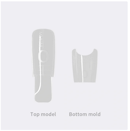 MR NAIL W557 Oval sandwich dual nail form top and bottom molds