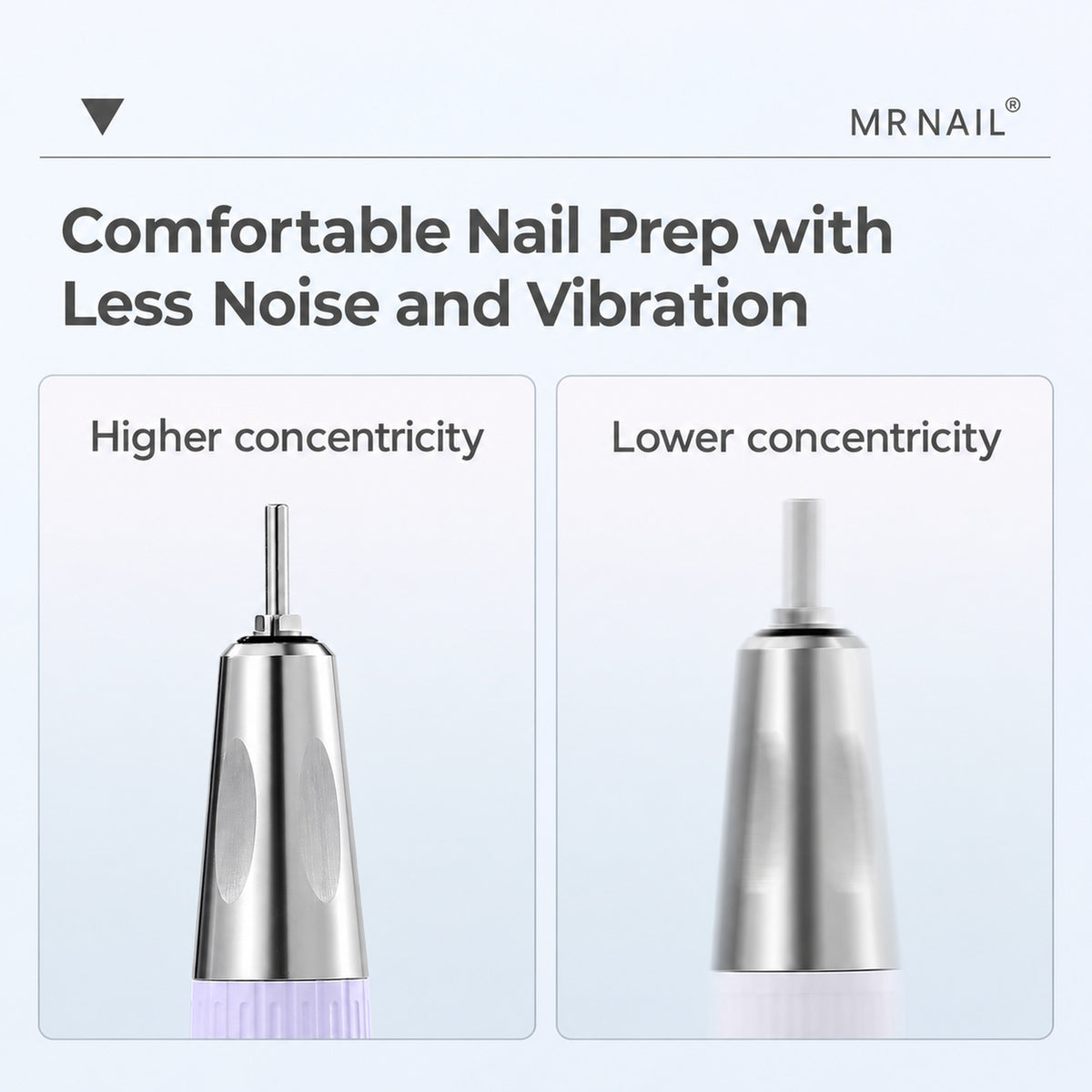 MR NAIL W908 nail drill handpiece collet comparison