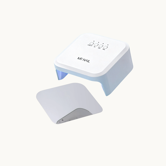 MR NAIL UV/LED nail lamp in white with detachable magnetic base for gel curing