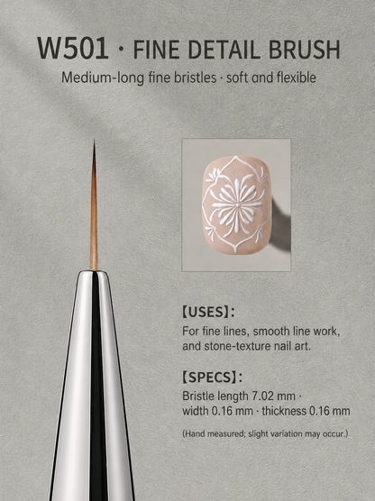 MR.NAIL W501 fine detail brush — English-localized product detail
