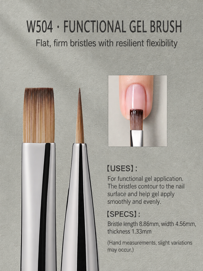 MR.NAIL W504 functional gel brush — English-localized product detail