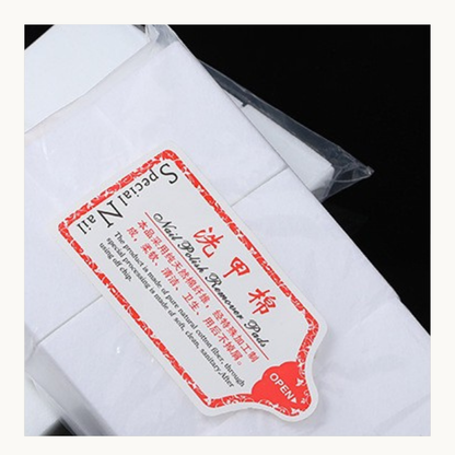 Lint free nail polish remover pads cotton wipes for professional salon use in USA and Canada