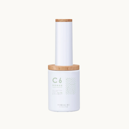 moding c06 gradient blending nail gel bottle with wooden cap on white background