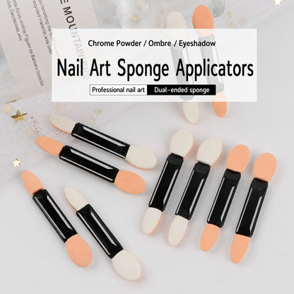 NF Select dual-ended nail art sponge applicators for chrome powder and ombré effects
