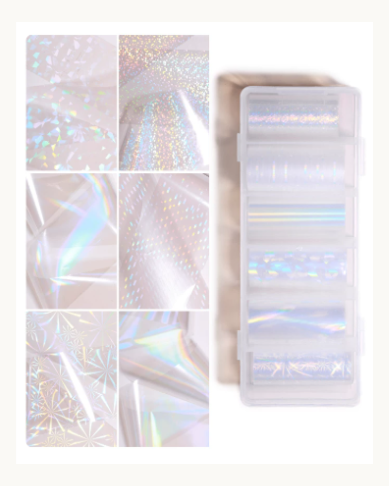 NF Select Holographic Aurora Nail Transfer Foil Paper - image 2