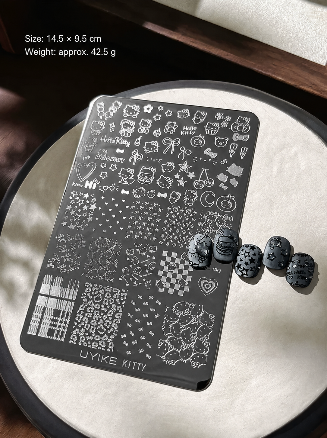 KT Cat-02 nail stamping plate size and weight detail