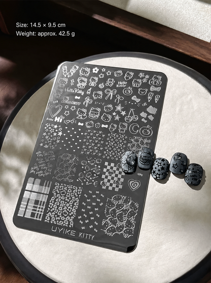 KT Cat-02 nail stamping plate size and weight detail