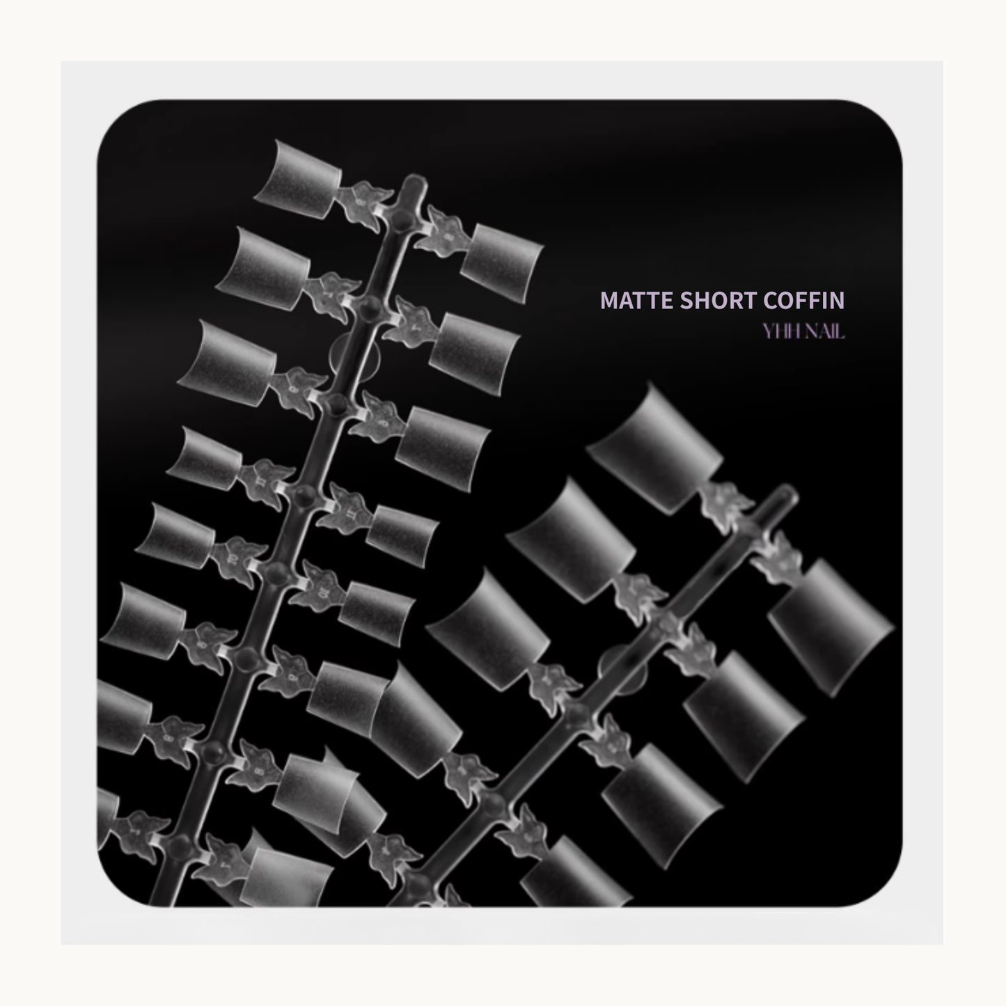 nf select matte short coffin nail tips lightweight natural fit for nail salons in Canada and USA