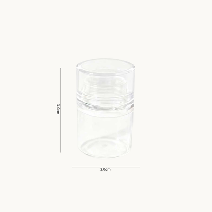 NF Select Clear Nail Stamper Size Chart (2cm x 3cm) - Transparent Silicone Stamping Tool for Nail Art, Reusable Stamping Head