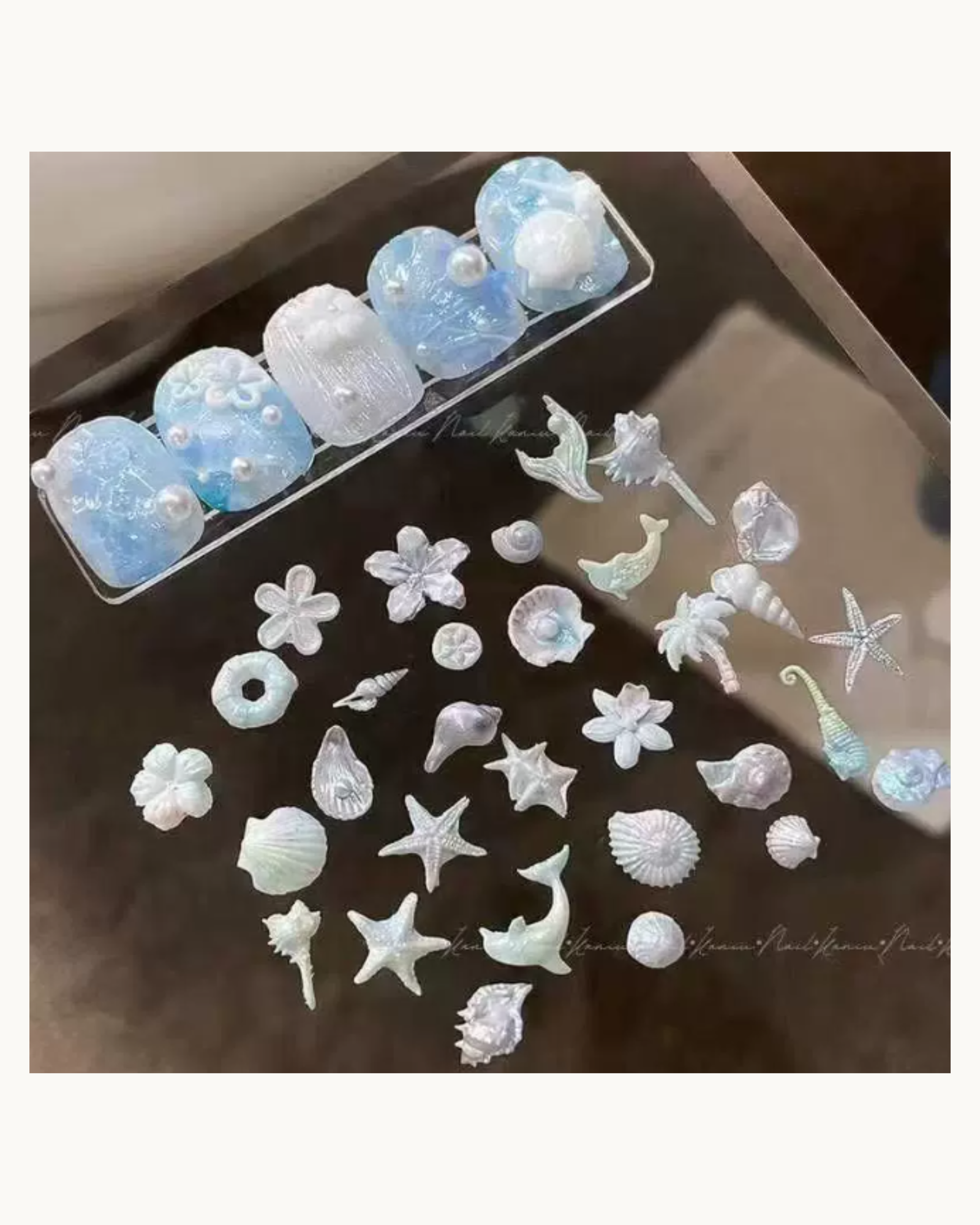 NF Select Ocean Seashell 3D Silicone Nail Art Mold - image 3