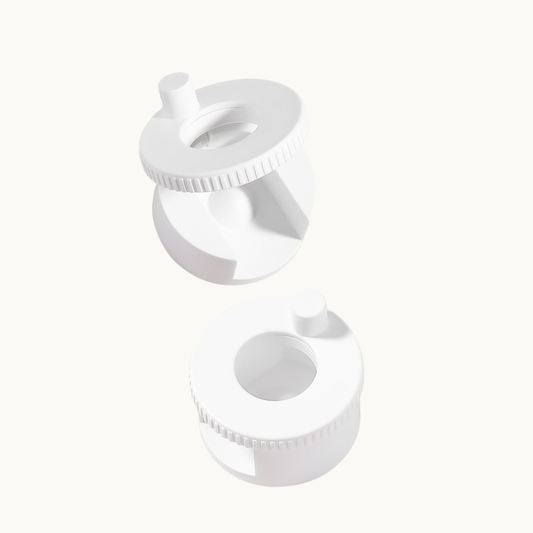 NF Select Rotating Glass Bead Cat-Eye Nail Magnet Tool, white professional nail art tool for creating vivid glass bead cat-eye effects with magnetic polish