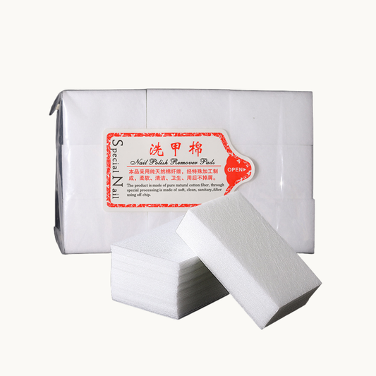 Professional lint free nail remover pads cotton wipes for gel polish removal salon supply North America