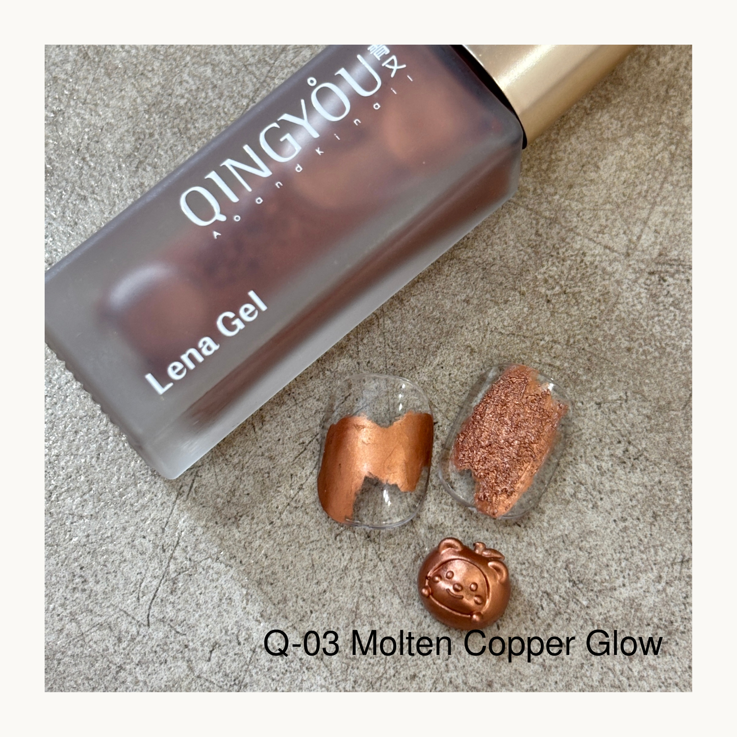Molten Copper Glow air-dry liquid metal ink for copper metallic nail art, accent details, and creative designs