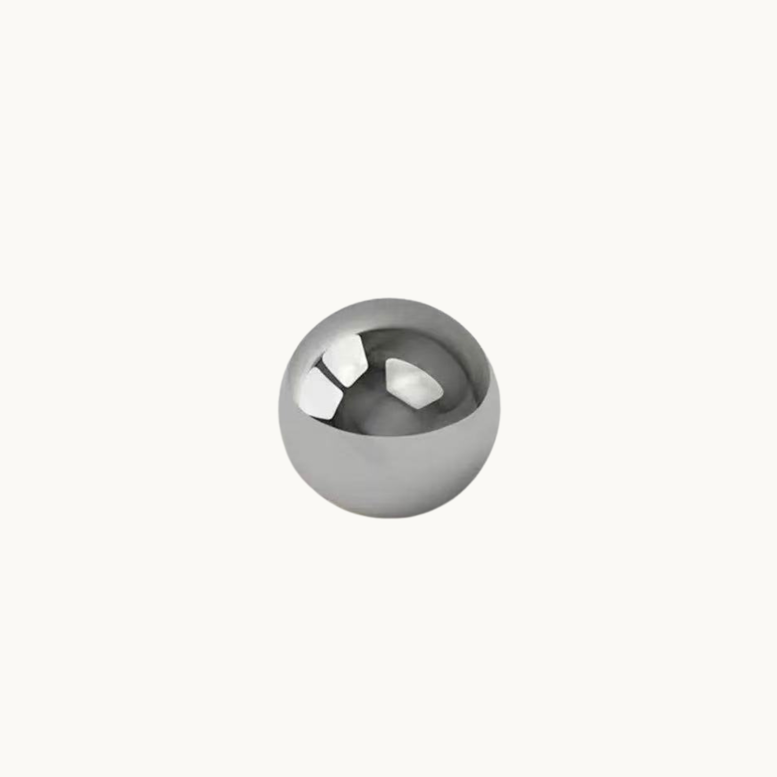 Solid steel ball magnet for magnetic gel polish, round nail art magnet accessory isolated on white background