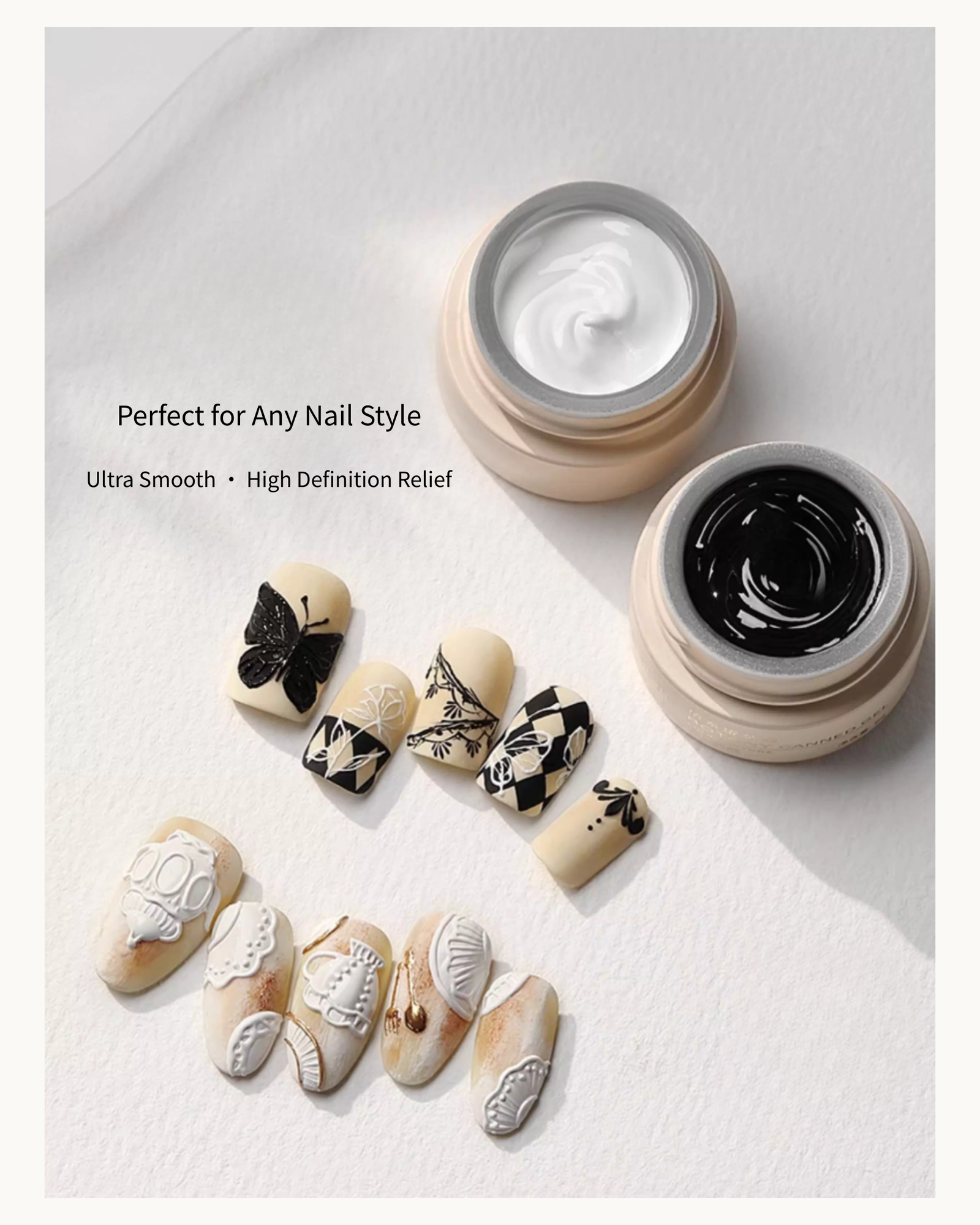 TAYE No-Wipe 3D Relief Gel (Black/White) - image 6