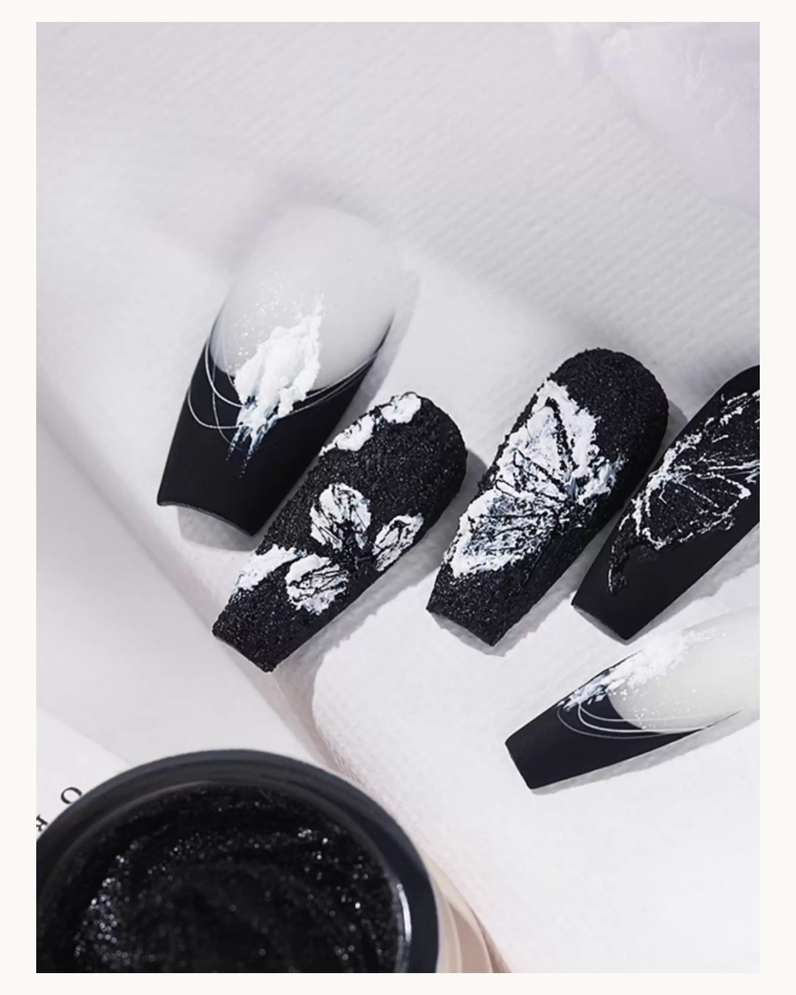 TAYE No-wipe Sand Texture Gel (Black/White) - image 5