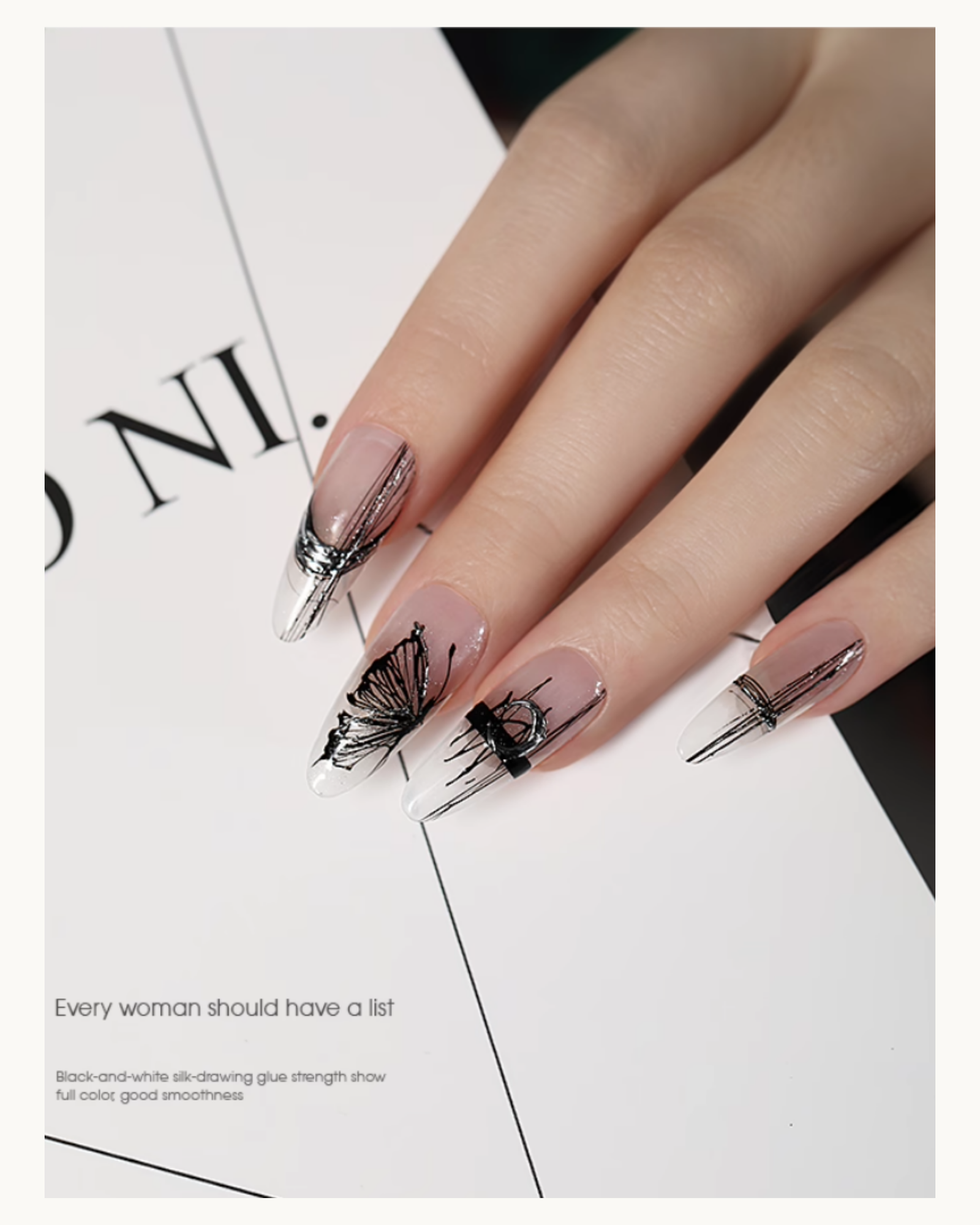 TAYE No-Wipe String Spider Gel (Black/White) - image 8