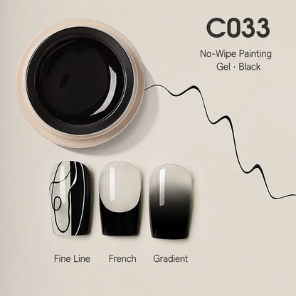 TAYE C033 No-Wipe Painting Gel in Black