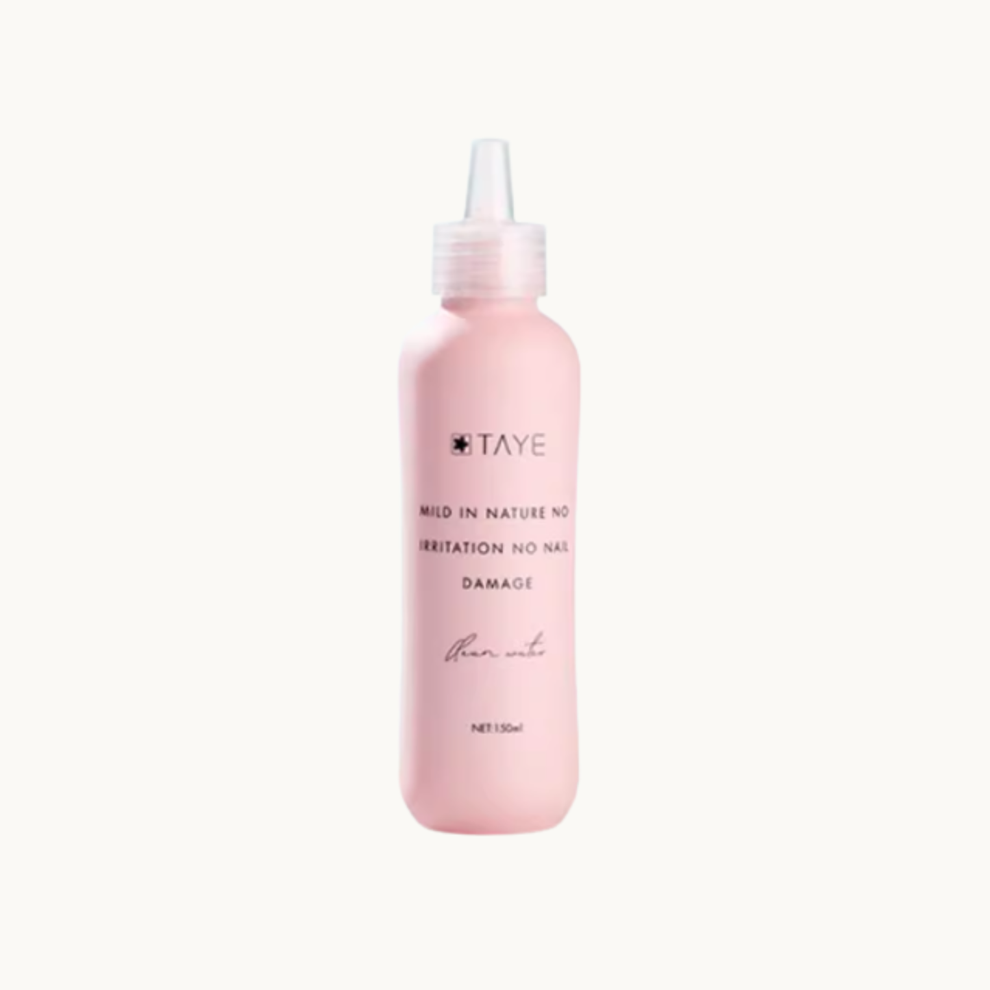 TAYE gentle nail remover with aloe extract for moisturizing, anti-dryness, and non-irritating nail care