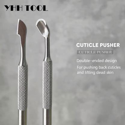 YHH Tool double-ended stainless steel cuticle pusher