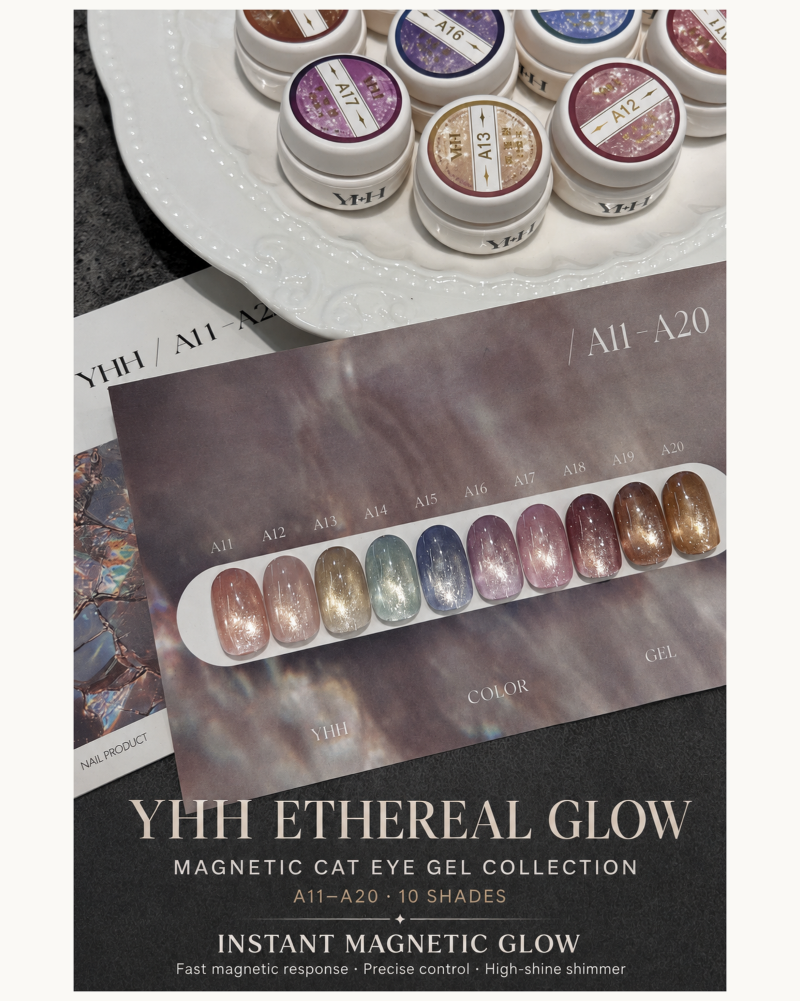 YHH Ethereal Glow Magnetic Cat Eye Gel – 10 Colors - image 3