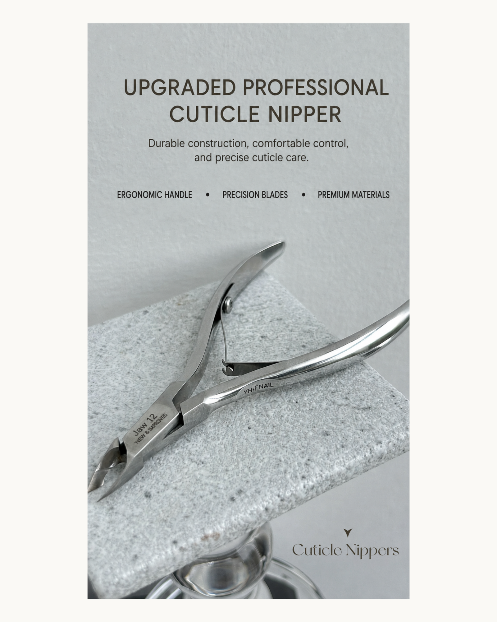 YHH Professional Stainless Steel Nail Cuticle Nippers - image 1