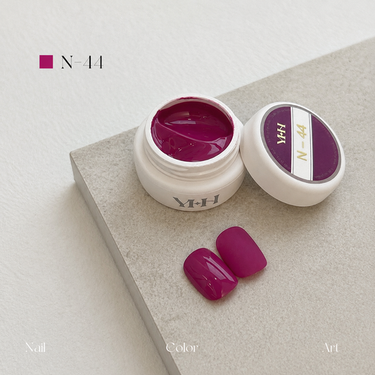 Berry-rose gel nail color jar with two berry swatches